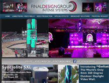 Tablet Screenshot of finaldesigngroup.com